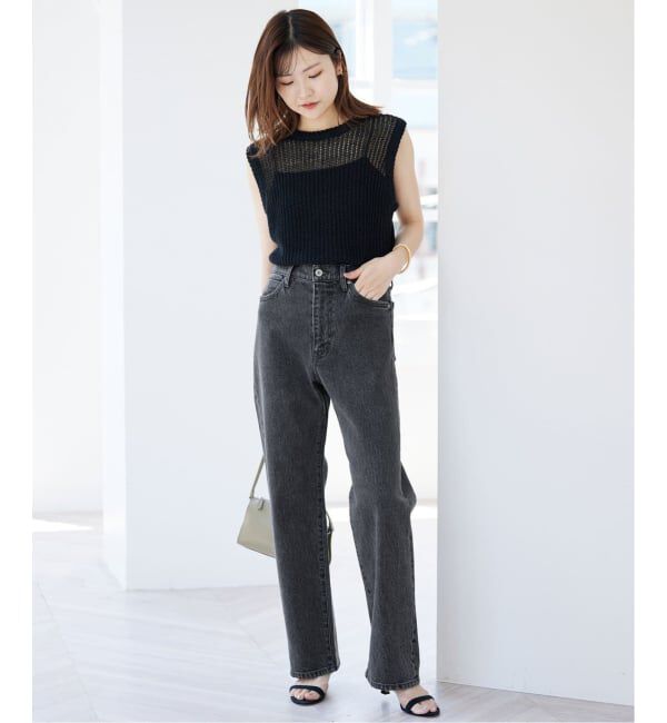 SLOBE IENA「《4サイズ展開/追加7》LE DENIM ストレートデニムパンツ」|デニム|