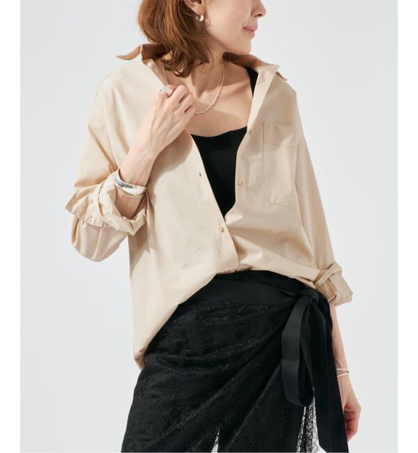 VERMEIL par iena「バイアスシャツ」|シャツ・ブラウス|ベージュ