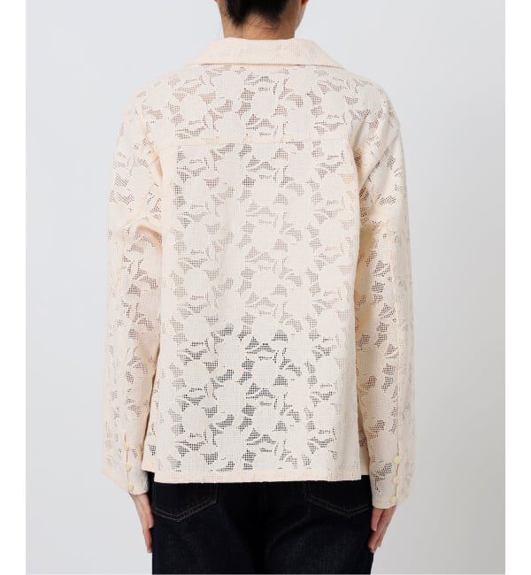 SLOBE IENA「ブロイダーレースオープンカラーシャツ」|シャツ・ブラウス|