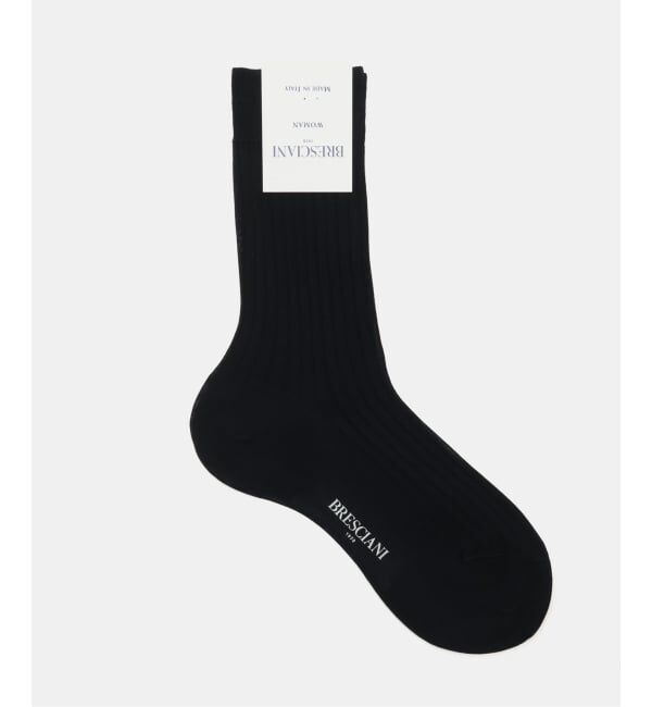 VERMEIL par iena「BRESCIANI ブレッシアーニ  別注リブソックス WD009UN0001」|ソックス|ネイビー