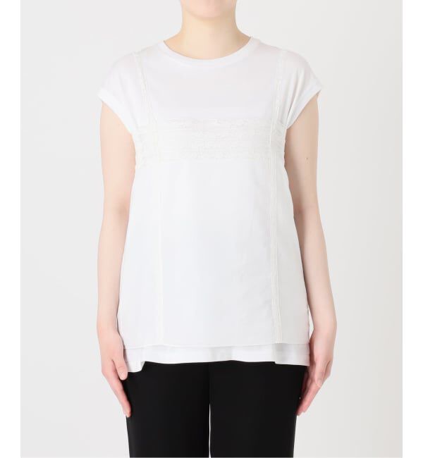 VERMEIL par iena「《予約》コットンローンリバーレースキャミソール」|キャミソール|