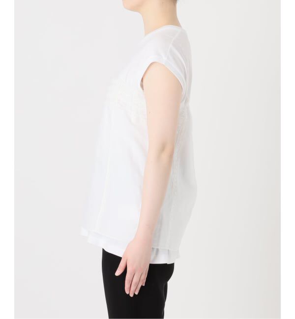 VERMEIL par iena「《予約》コットンローンリバーレースキャミソール」|キャミソール|