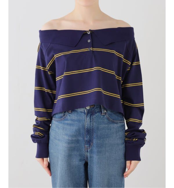 SLOBE IENA「crinkle crinkle crinkle multiway polo cami CC-4543」|ポロシャツ|