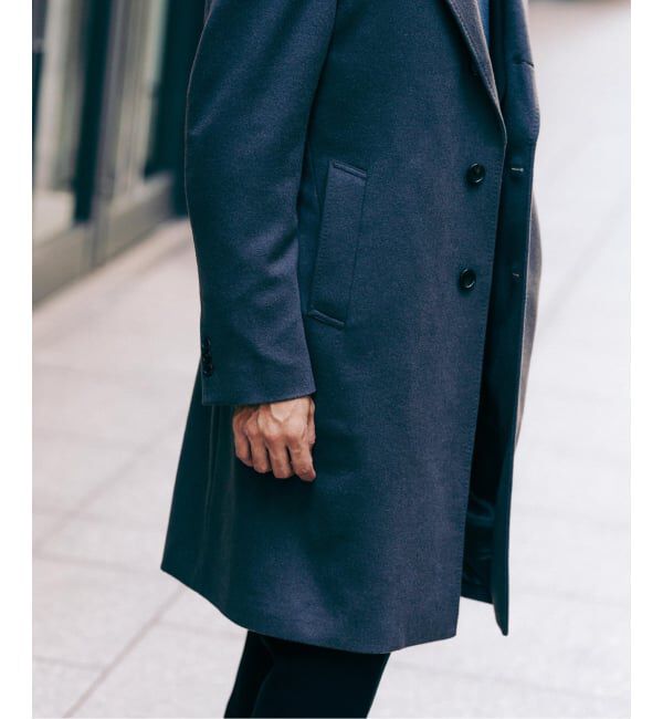 EDIFICE「SUPER 140&rsquo;s ウール / カシミヤ チェスターコート」|チェスターコート|