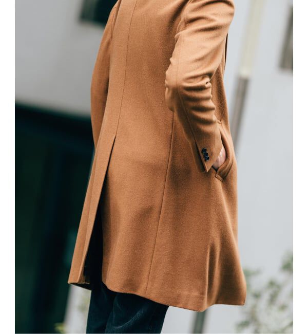 EDIFICE「SUPER 140&rsquo;s ウール / カシミヤ チェスターコート」|チェスターコート|