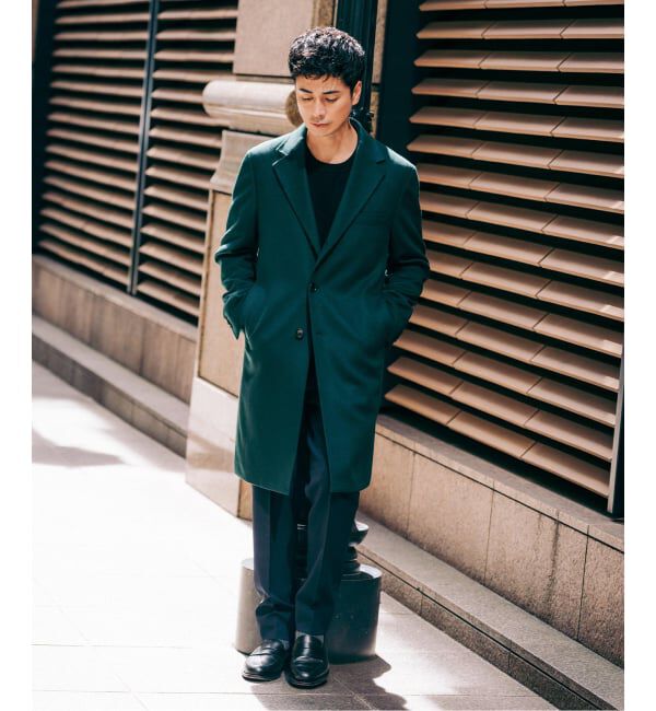 EDIFICE「SUPER 140&rsquo;s ウール / カシミヤ チェスターコート」|チェスターコート|