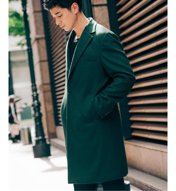 EDIFICE「SUPER 140&rsquo;s ウール / カシミヤ チェスターコート」|チェスターコート|