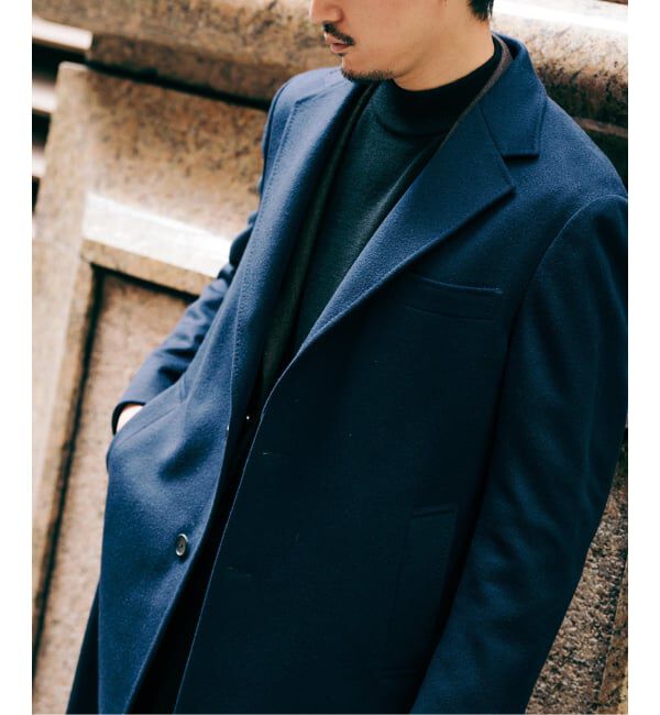 EDIFICE「SUPER 140&rsquo;s ウール / カシミヤ チェスターコート」|チェスターコート|