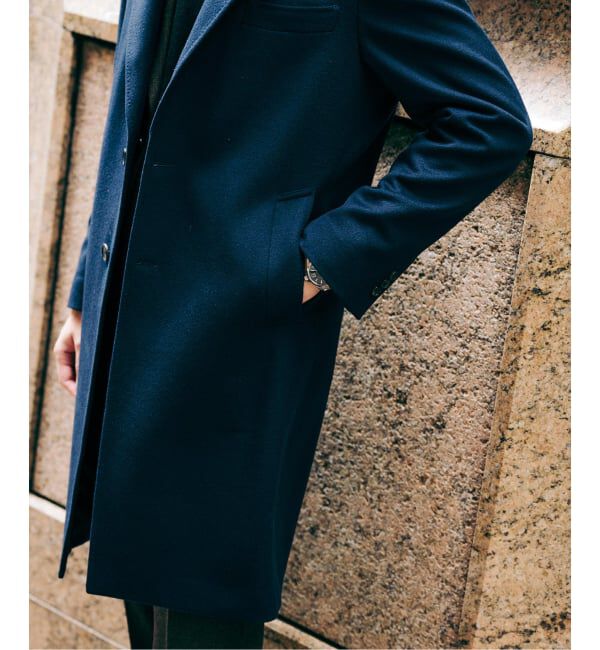 EDIFICE「SUPER 140&rsquo;s ウール / カシミヤ チェスターコート」|チェスターコート|