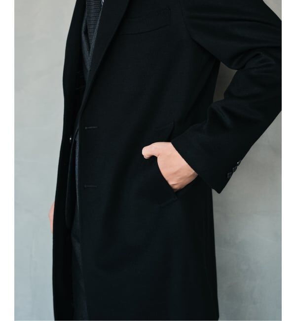 EDIFICE「SUPER 140&rsquo;s ウール / カシミヤ チェスターコート」|チェスターコート|