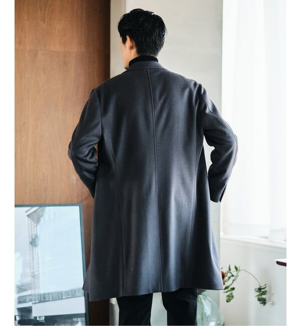 EDIFICE「SUPER 140&rsquo;s ウール / カシミヤ チェスターコート」|チェスターコート|