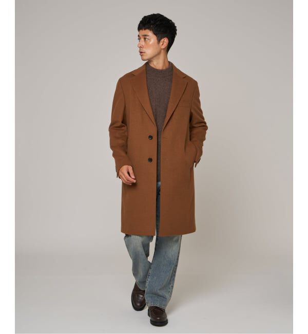 EDIFICE「SUPER 140&rsquo;s ウール / カシミヤ チェスターコート」|チェスターコート|