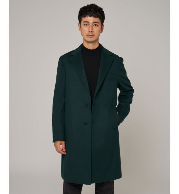 EDIFICE「SUPER 140&rsquo;s ウール / カシミヤ チェスターコート」|チェスターコート|