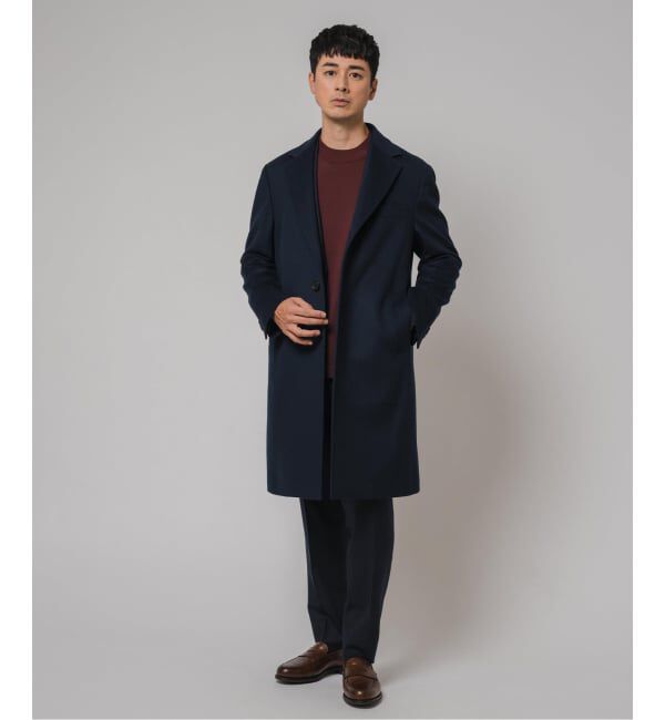 EDIFICE「SUPER 140&rsquo;s ウール / カシミヤ チェスターコート」|チェスターコート|
