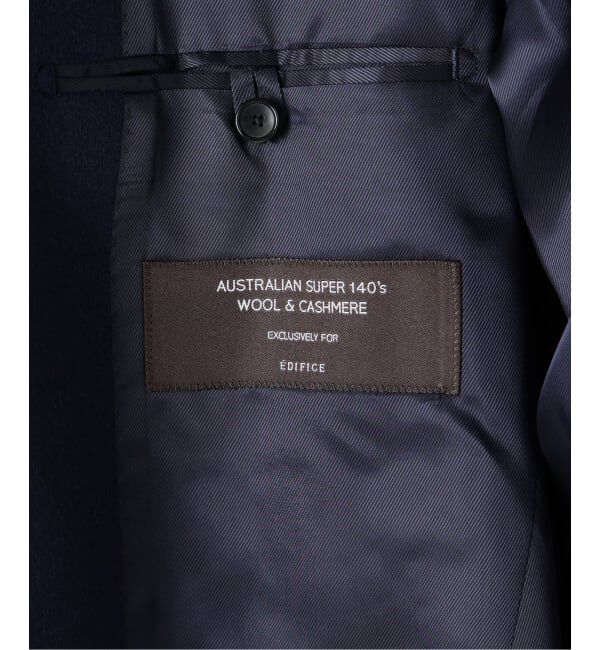 EDIFICE「SUPER 140&rsquo;s ウール / カシミヤ チェスターコート」|チェスターコート|