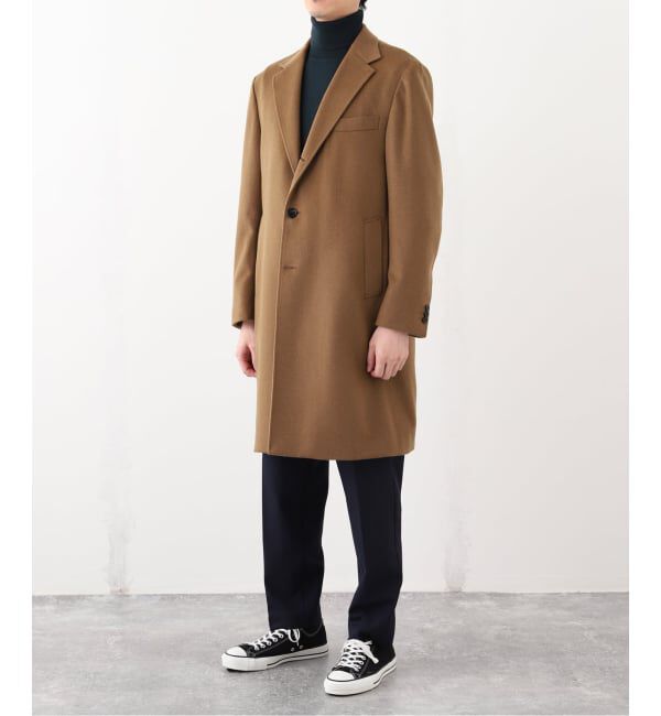 EDIFICE「SUPER 140&rsquo;s ウール / カシミヤ チェスターコート」|チェスターコート|