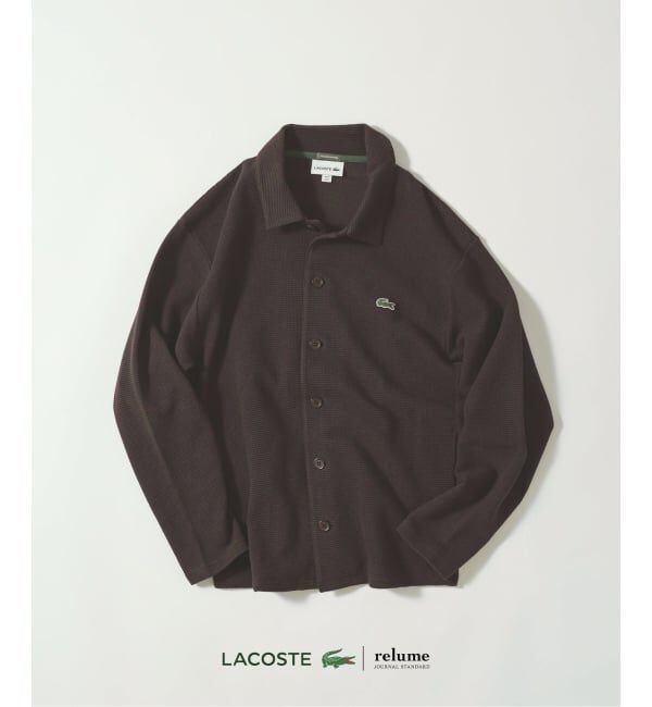 JOURNAL STANDARD relume「LACOSTE / ラコステ 別注 ヘビーピケ シャツ ジャケット」|カーディガン|ブラウン