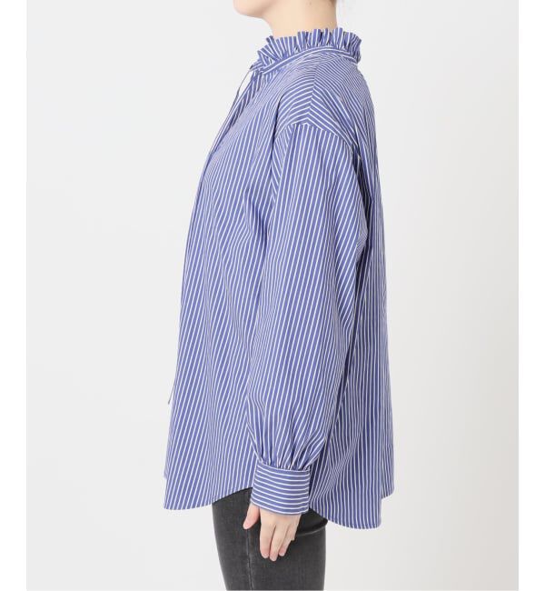 JOURNAL STANDARD relume「ハイカウントストライプスタンドカラー2way」|シャツ・ブラウス|