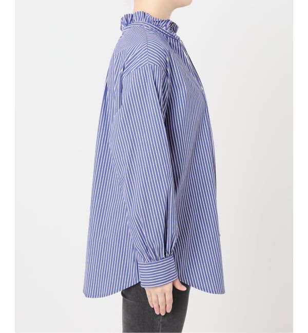 JOURNAL STANDARD relume「ハイカウントストライプスタンドカラー2way」|シャツ・ブラウス|