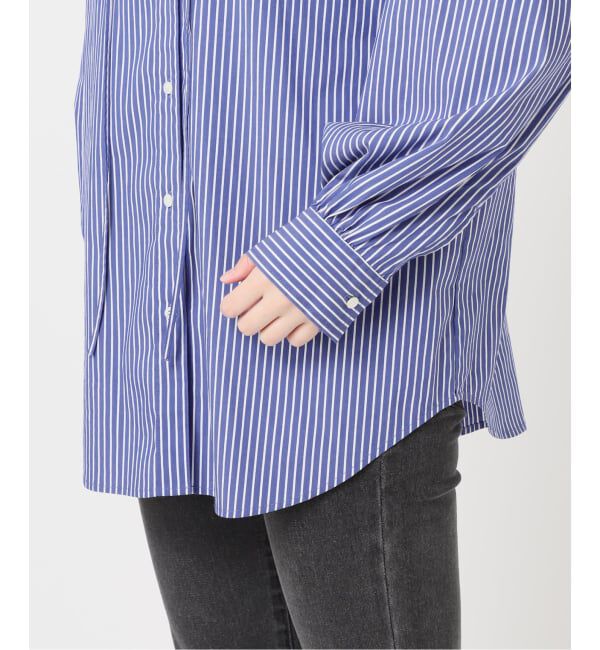 JOURNAL STANDARD relume「ハイカウントストライプスタンドカラー2way」|シャツ・ブラウス|