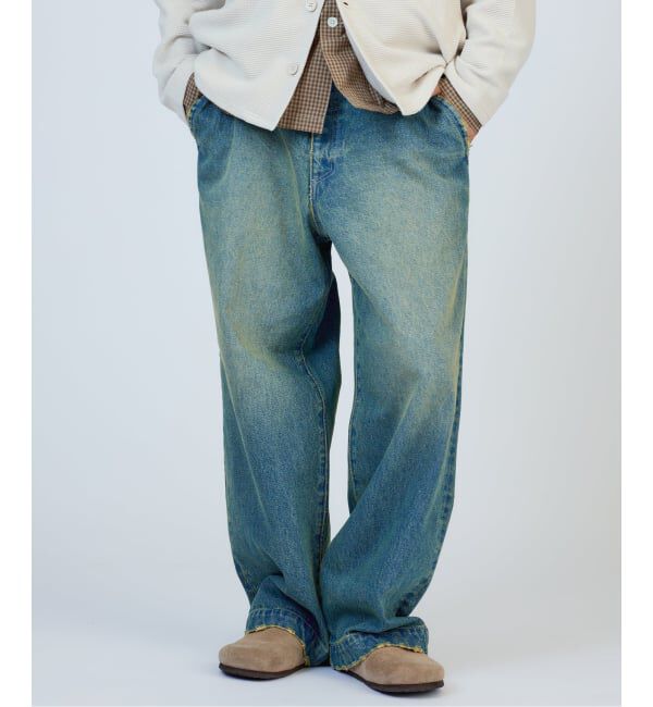 JOURNAL STANDARD relume「ワイドストレート ブラスト デニム スラックス」|デニム|