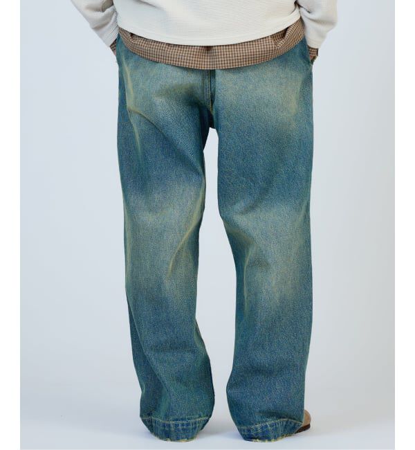 JOURNAL STANDARD relume「ワイドストレート ブラスト デニム スラックス」|デニム|