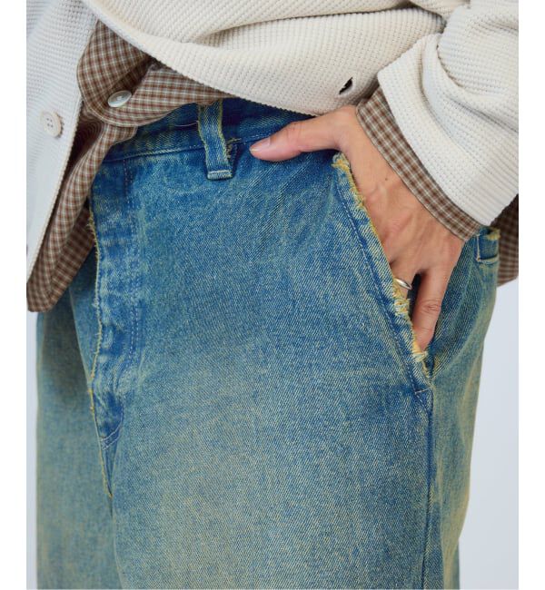 JOURNAL STANDARD relume「ワイドストレート ブラスト デニム スラックス」|デニム|