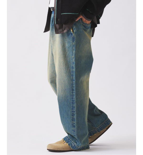 JOURNAL STANDARD relume「ワイドストレート ブラスト デニム スラックス」|デニム|