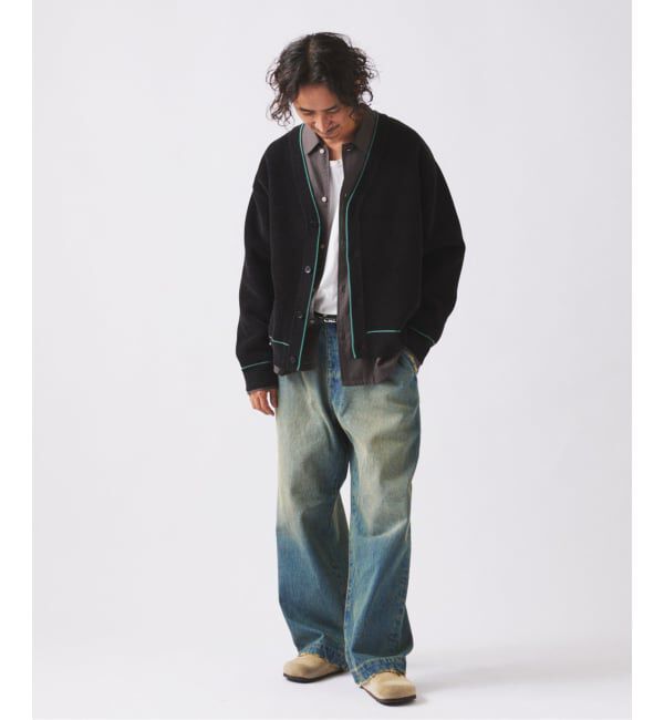 JOURNAL STANDARD relume「ワイドストレート ブラスト デニム スラックス」|デニム|