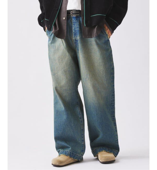 JOURNAL STANDARD relume「ワイドストレート ブラスト デニム スラックス」|デニム|