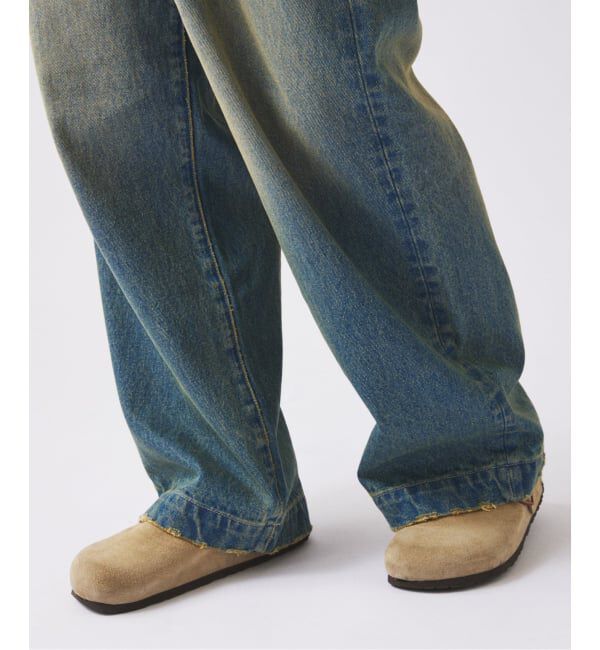 JOURNAL STANDARD relume「ワイドストレート ブラスト デニム スラックス」|デニム|