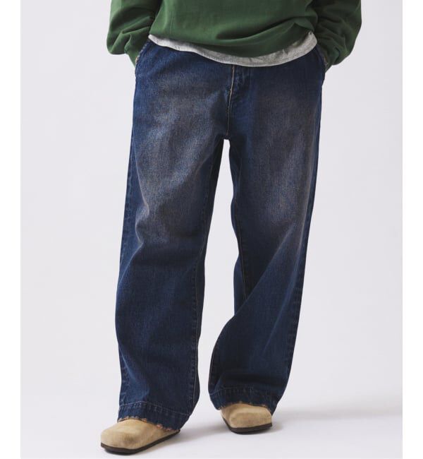 JOURNAL STANDARD relume「ワイドストレート ブラスト デニム スラックス」|デニム|