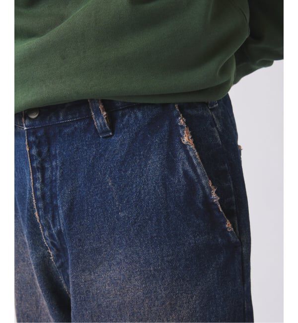 JOURNAL STANDARD relume「ワイドストレート ブラスト デニム スラックス」|デニム|