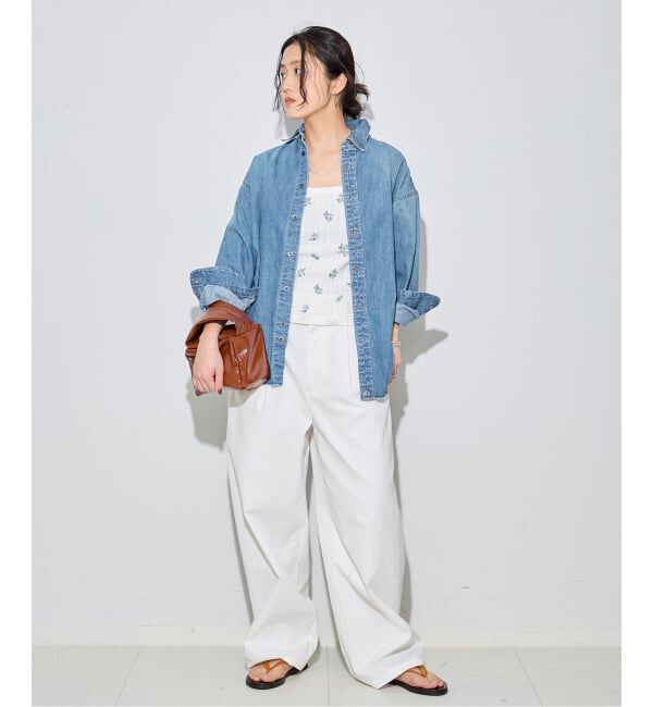 journal standard L'essage「【JANE SMITH/ジェーンスミス】8oz DENIM REGULAR COLLAR：シャツ」|シャツ・ブラウス|