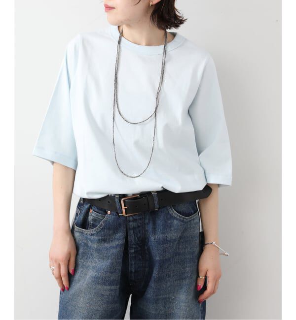 journal standard luxe「クラシックテンジク クルーネックT」|Tシャツ・カットソー|サックスブルー