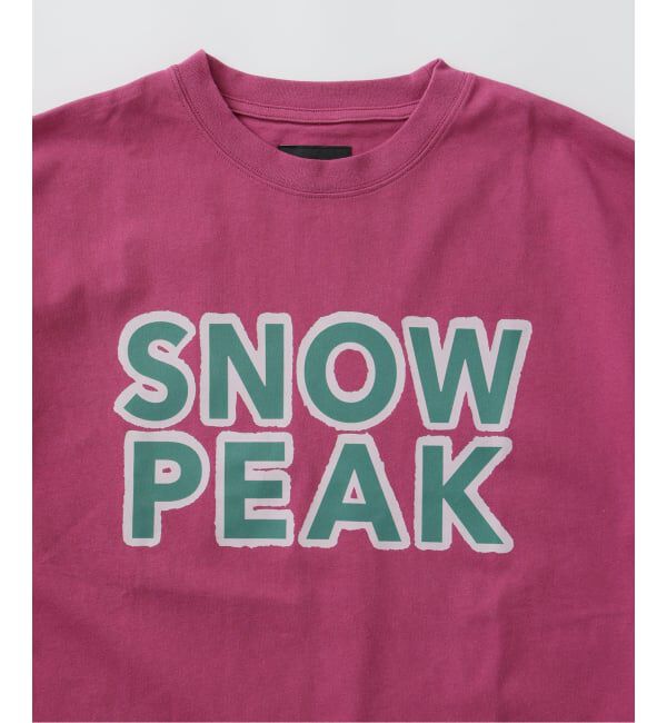 JOURNAL STANDARD relume「《予約》SNOW PEAK / スノーピーク 別注 マルチカラーロゴ プリントTシャツ」|Tシャツ・カットソー|