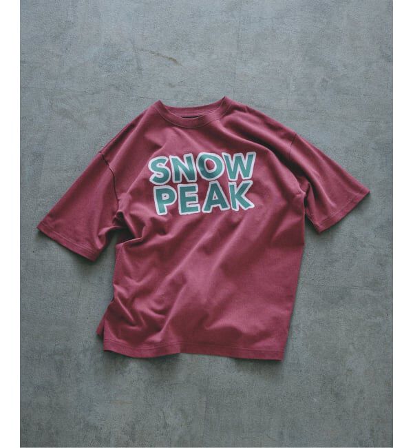 JOURNAL STANDARD relume「《予約》SNOW PEAK / スノーピーク 別注 マルチカラーロゴ プリントTシャツ」|Tシャツ・カットソー|