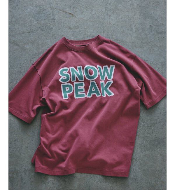 JOURNAL STANDARD relume「《予約》SNOW PEAK / スノーピーク 別注 マルチカラーロゴ プリントTシャツ」|Tシャツ・カットソー|