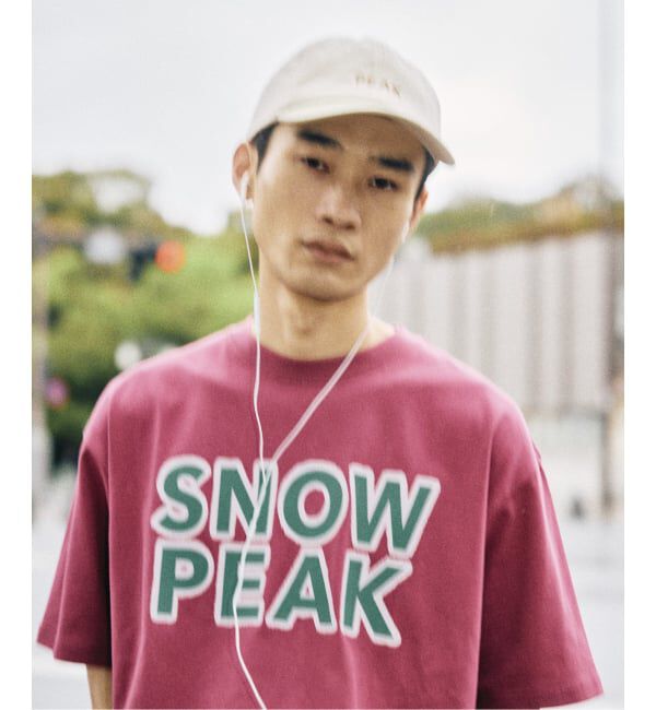 JOURNAL STANDARD relume「《予約》SNOW PEAK / スノーピーク 別注 マルチカラーロゴ プリントTシャツ」|Tシャツ・カットソー|