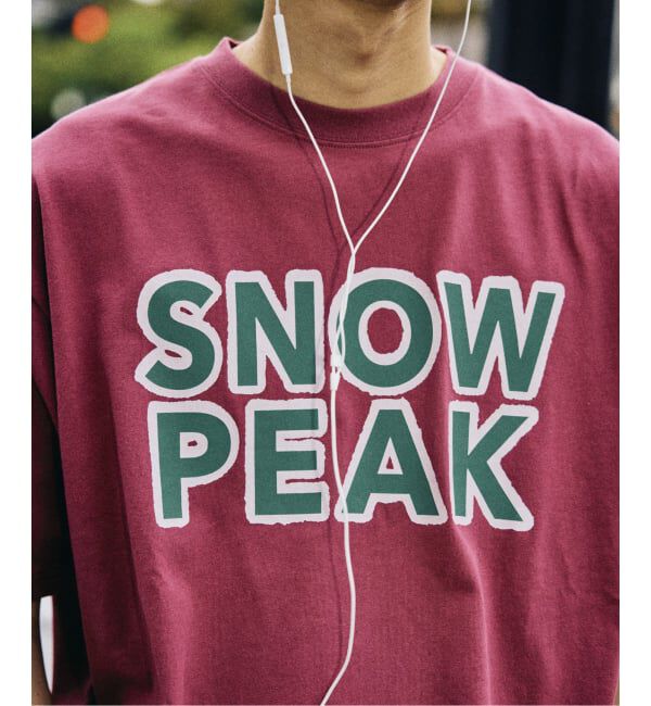 JOURNAL STANDARD relume「《予約》SNOW PEAK / スノーピーク 別注 マルチカラーロゴ プリントTシャツ」|Tシャツ・カットソー|