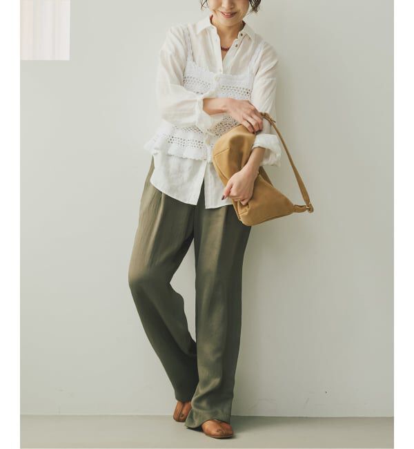 Spick and Span「コットンカギ針 ニットキャミソール」|キャミソール|