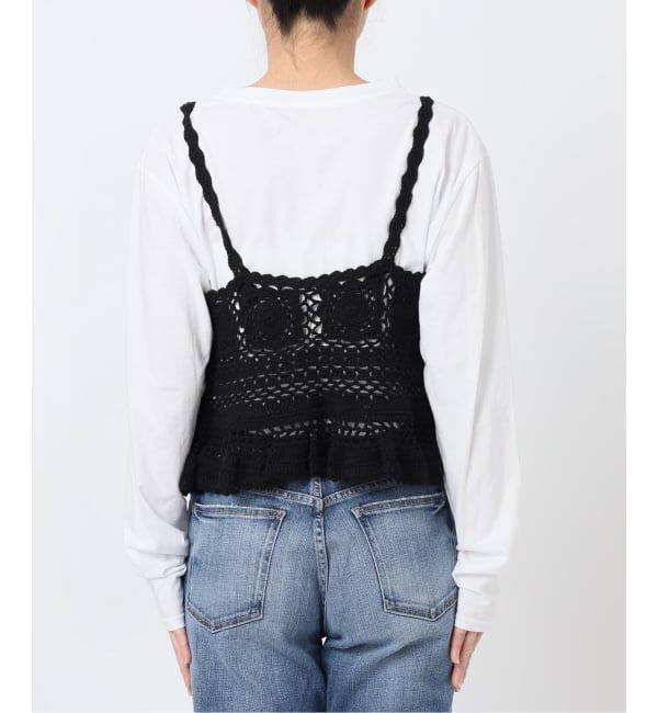 Spick and Span「コットンカギ針 ニットキャミソール」|キャミソール|