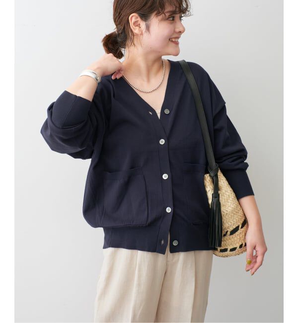 Spick and Span「《追加》コットンハイゲージカーディガン」|カーディガン|