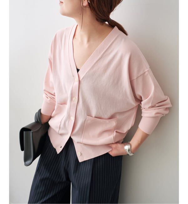 Spick and Span「《追加》コットンハイゲージカーディガン」|カーディガン|