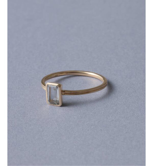 Lilas by Spick&Span「ホワイトトパーズバケットリング K10」|リング|ゴールド