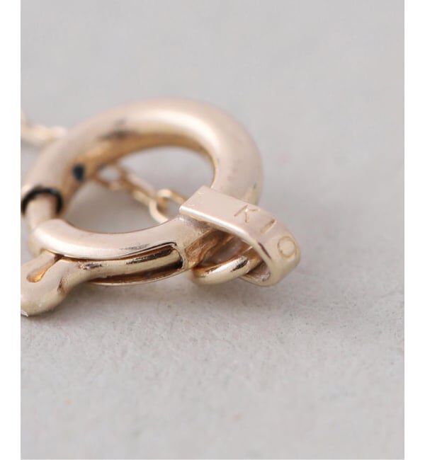 Lilas by Spick&Span「プチダイヤペアシェイプネックレス K10」|ネックレス|