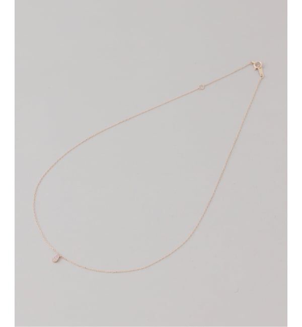 Lilas by Spick&Span「プチダイヤペアシェイプネックレス K10」|ネックレス|