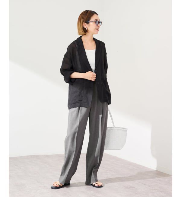 FRAMeWORK「≪追加≫撥水強撚PEバレルパンツ」|スラックス|