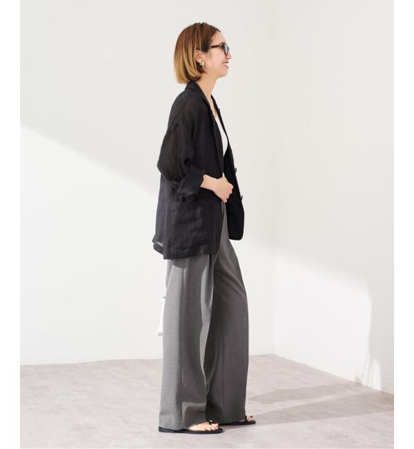 FRAMeWORK「≪追加≫撥水強撚PEバレルパンツ」|スラックス|