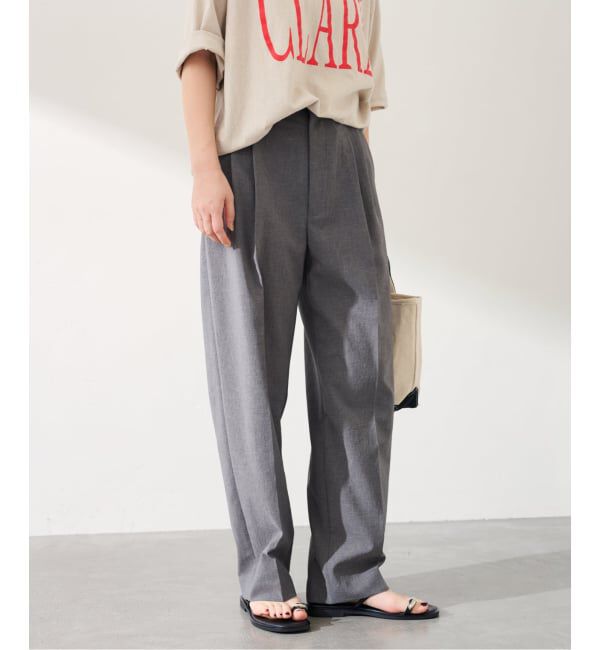 FRAMeWORK「≪追加≫撥水強撚PEバレルパンツ」|スラックス|